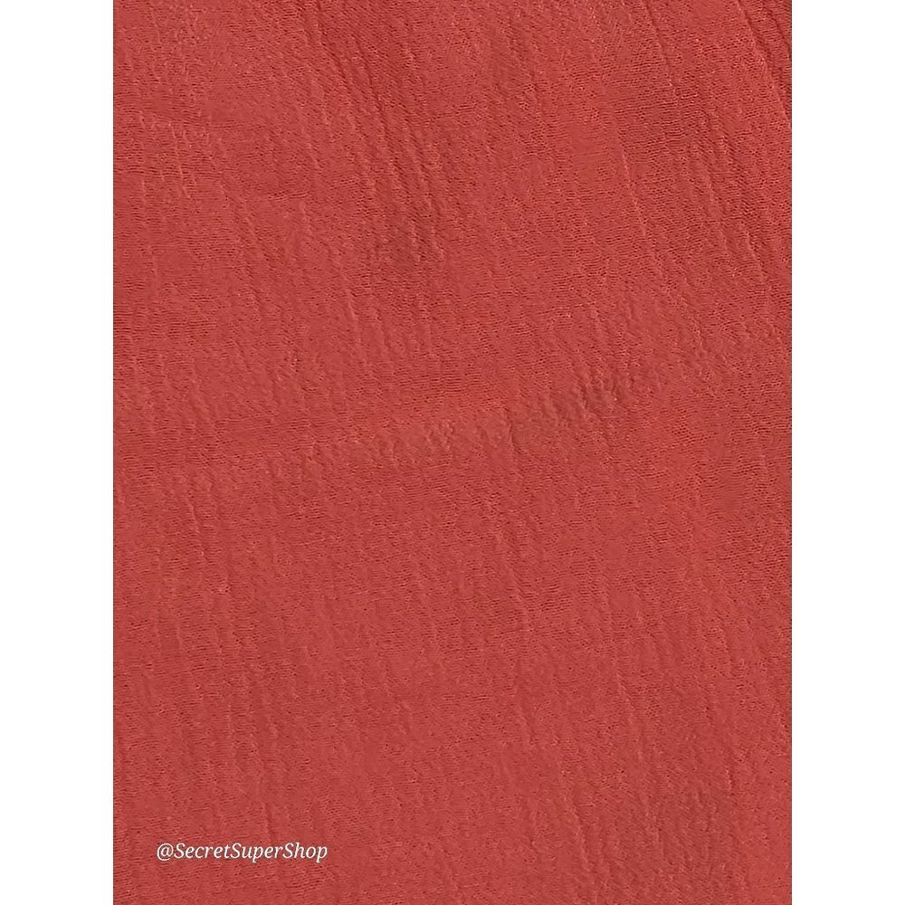 Susan Graver Womens Skirt XL Salmon Gauze Midi A Line Pull-On Elastic Waist - Picture 5 of 6